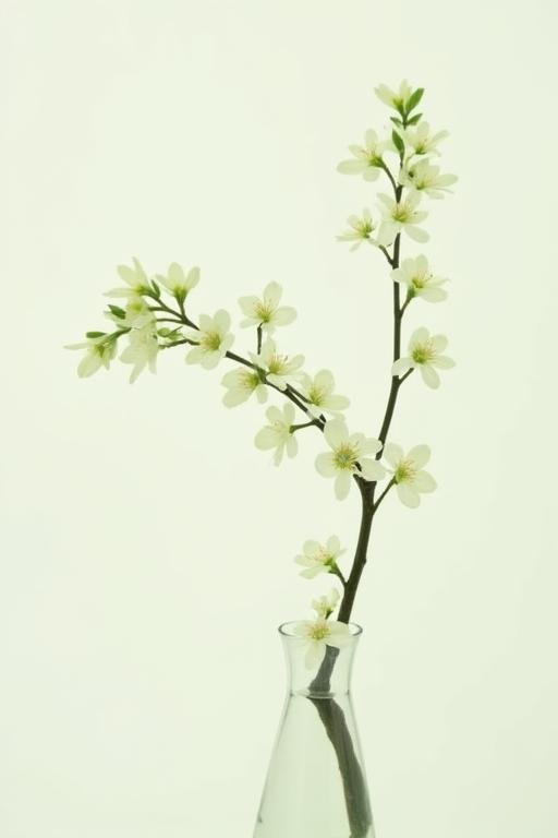 真の枝に寄り添うように配置された副の枝